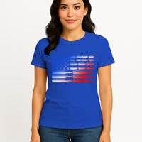 USA American Bullet Flag Womens T-Shirt