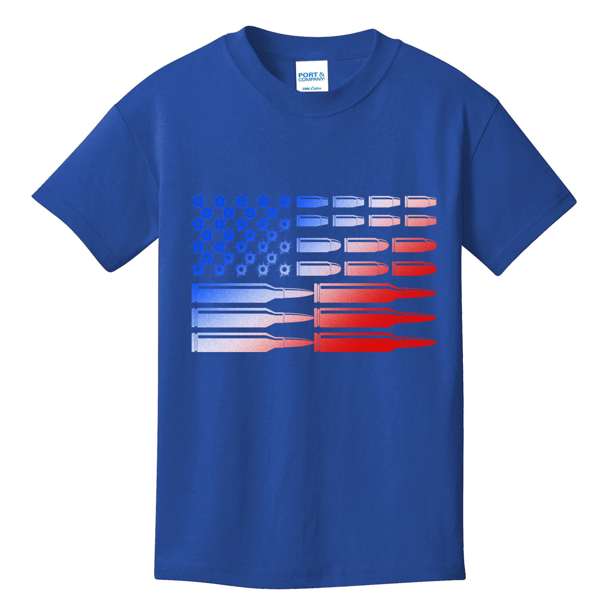 USA American Bullet Flag Kids T-Shirt