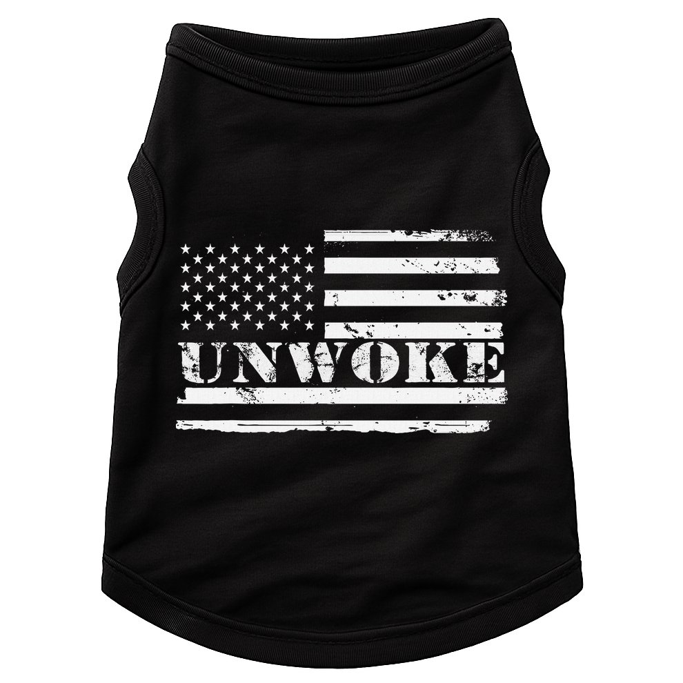Unwoke Awake But Not Woke Doggie Tank