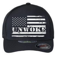 Unwoke Awake But Not Woke Flexfit Unipanel Trucker Cap