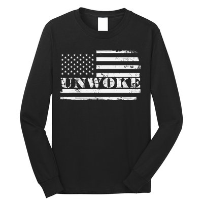Unwoke Awake But Not Woke Long Sleeve Shirt