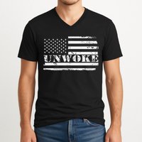 Unwoke Awake But Not Woke V-Neck T-Shirt