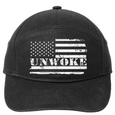 Unwoke Awake But Not Woke 7-Panel Snapback Hat