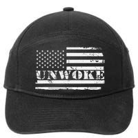 Unwoke Awake But Not Woke 7-Panel Snapback Hat