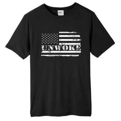 Unwoke Awake But Not Woke Tall Fusion ChromaSoft Performance T-Shirt