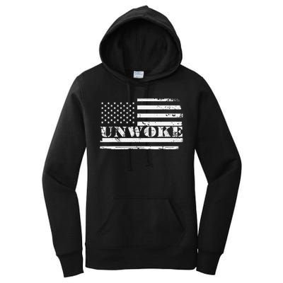 Unwoke Awake But Not Woke Women's Pullover Hoodie