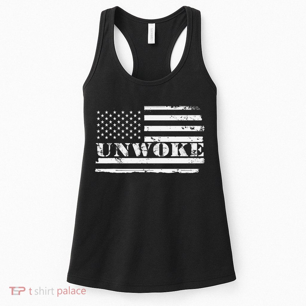 Unwoke Awake But Not Woke Womens Tank Top
