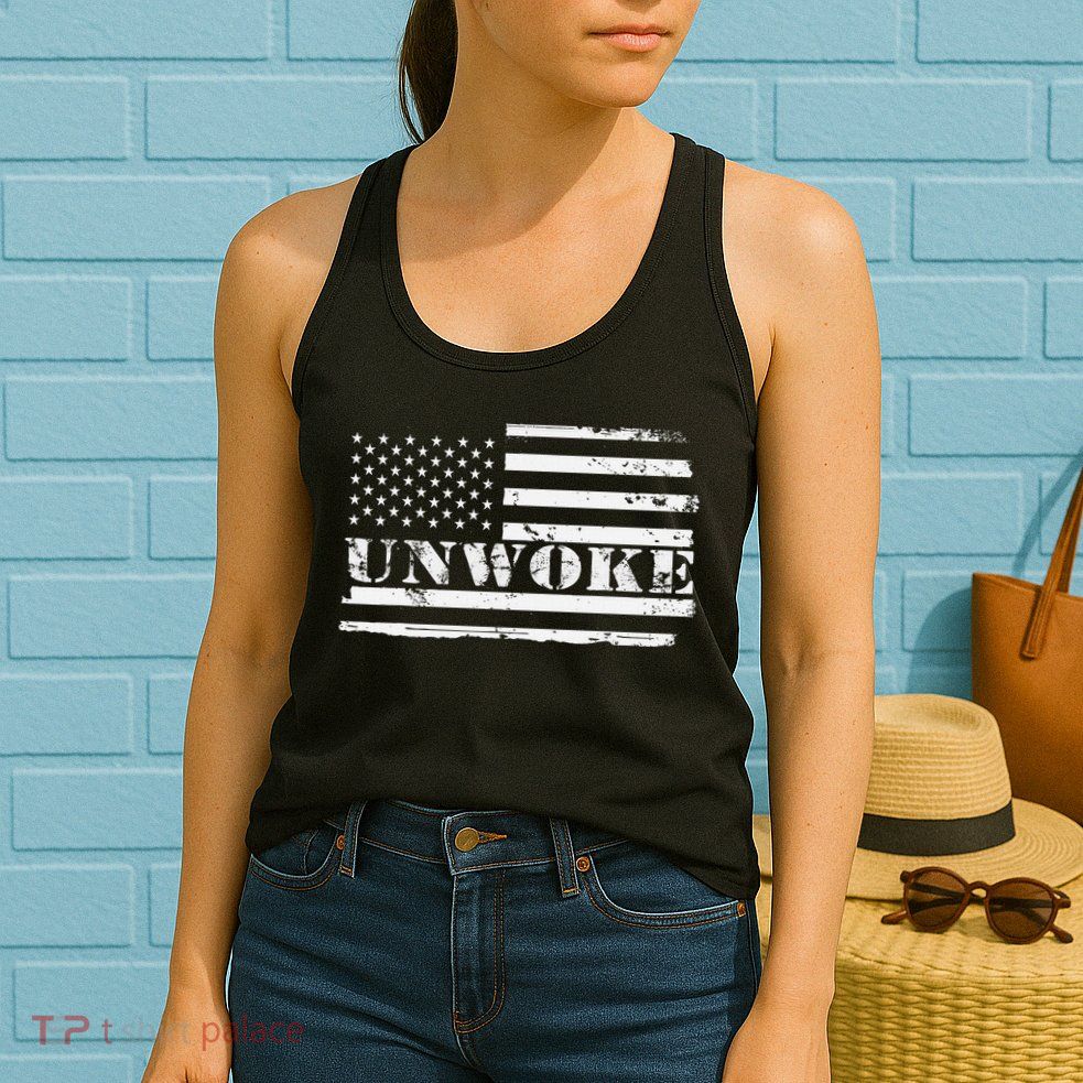 Unwoke Awake But Not Woke Womens Tank Top