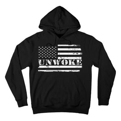 Unwoke Awake But Not Woke Tall Hoodie