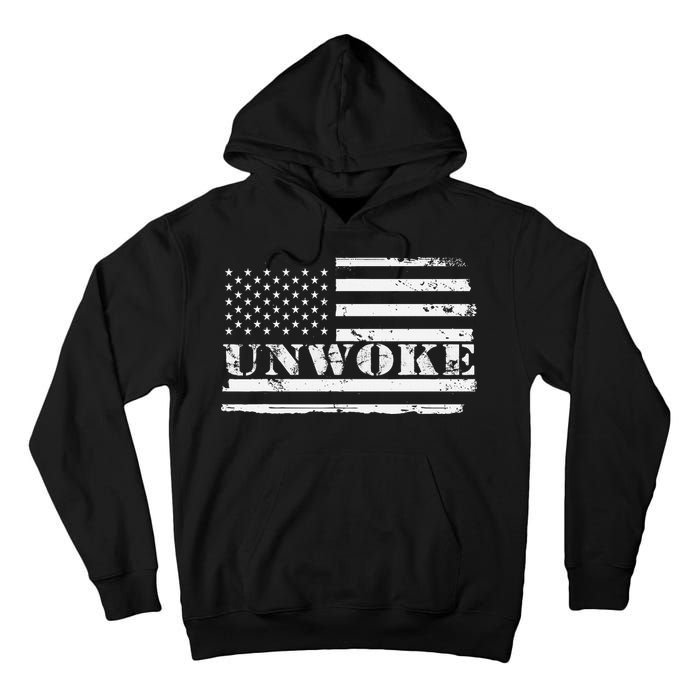 Unwoke Awake But Not Woke Tall Hoodie
