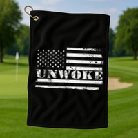 Unwoke Awake But Not Woke Golf Towel