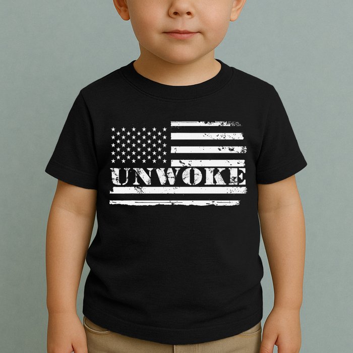 Unwoke Awake But Not Woke Toddler T-Shirt