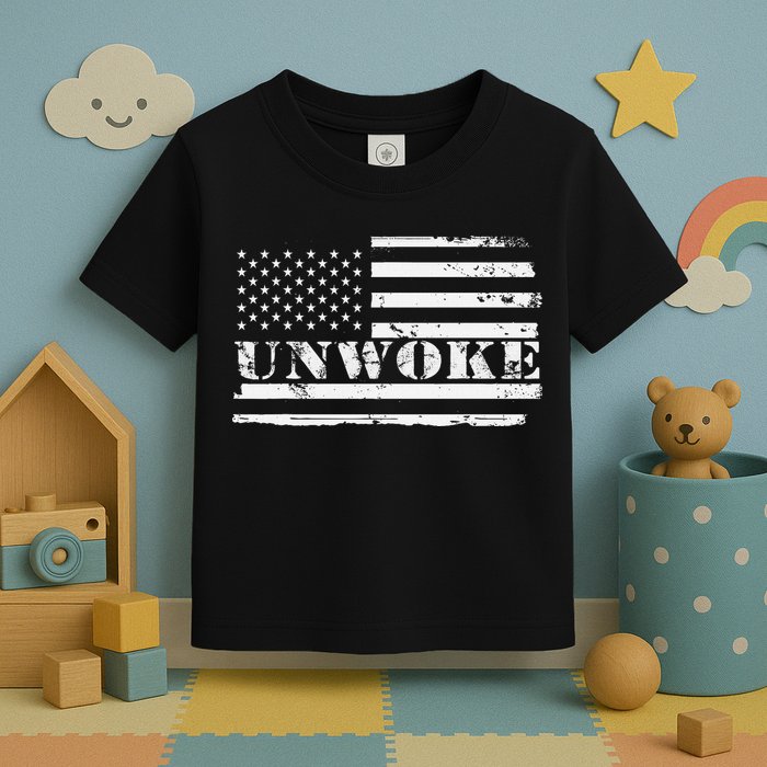 Unwoke Awake But Not Woke Toddler T-Shirt