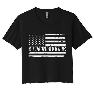 Unwoke Awake But Not Woke Crop Top