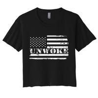 Unwoke Awake But Not Woke Crop Top
