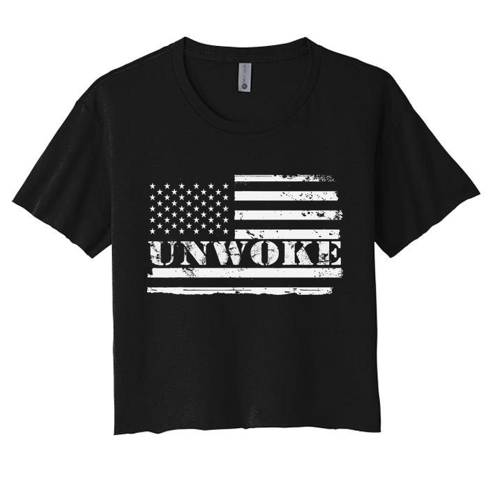 Unwoke Awake But Not Woke Crop Top