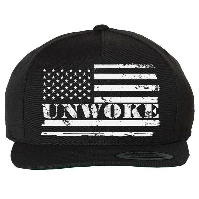 Unwoke Awake But Not Woke Wool Snapback Cap