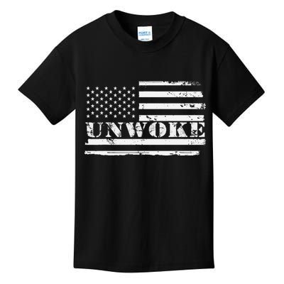 Unwoke Awake But Not Woke Kids T-Shirt