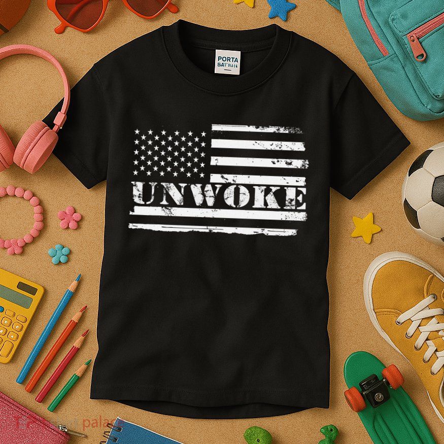 Unwoke Awake But Not Woke Kids T-Shirt