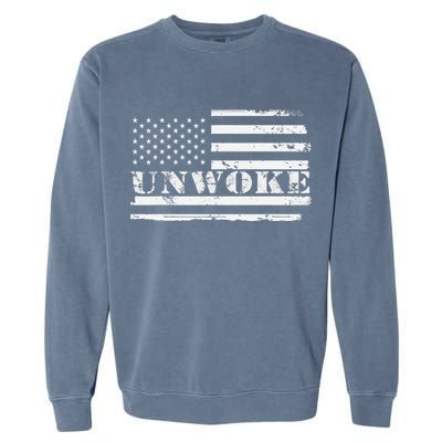Unwoke Awake But Not Woke Garment-Dyed Sweatshirt