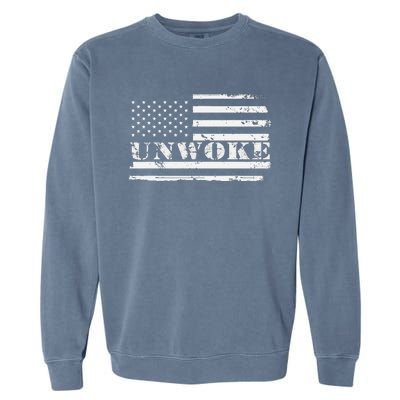 Unwoke Awake But Not Woke Garment-Dyed Sweatshirt