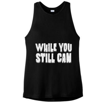 Unite Against Billionaires While You Still Can Frontback Ladies PosiCharge Tri-Blend Wicking Tank