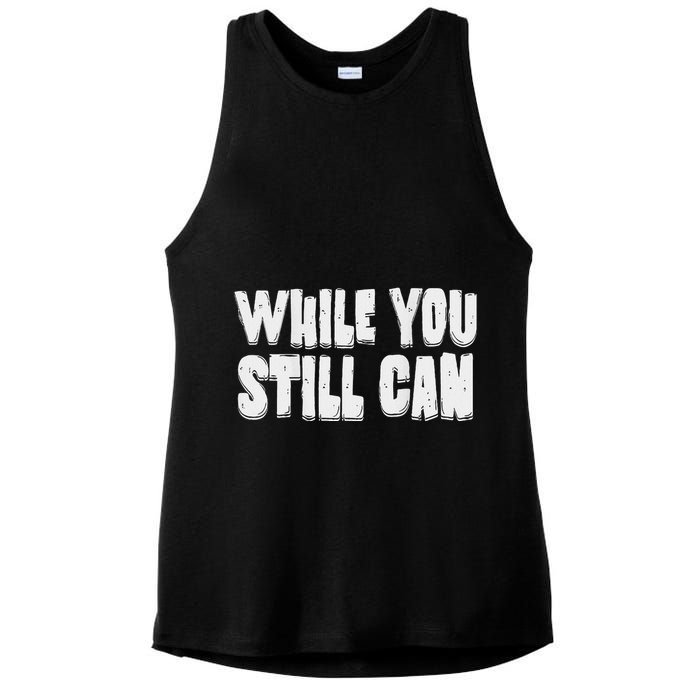 Unite Against Billionaires While You Still Can Frontback Ladies PosiCharge Tri-Blend Wicking Tank