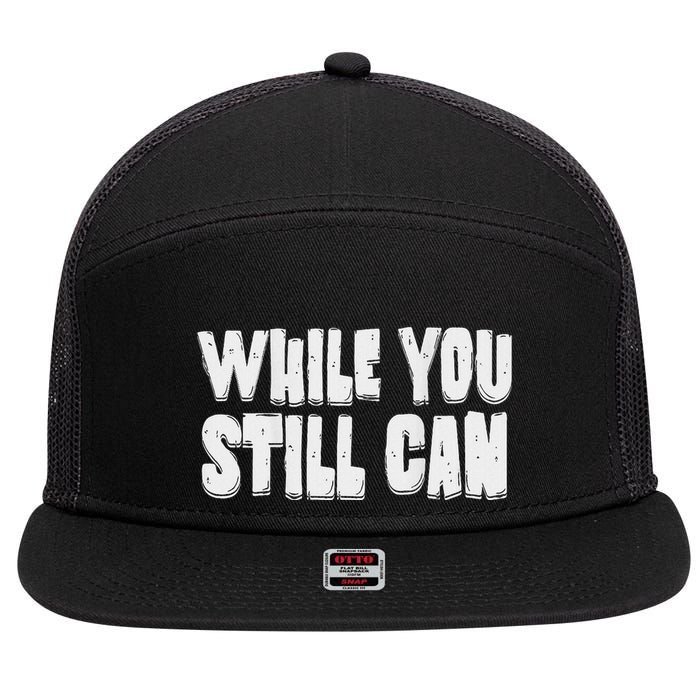 Unite Against Billionaires While You Still Can Frontback 7 Panel Mesh Trucker Snapback Hat