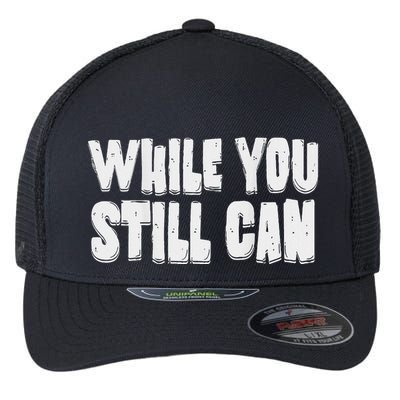 Unite Against Billionaires While You Still Can Frontback Flexfit Unipanel Trucker Cap