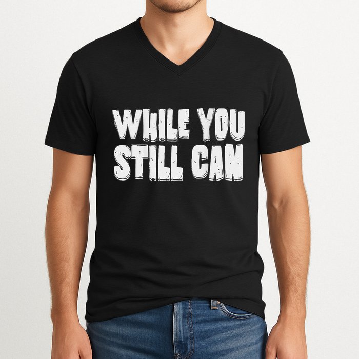 Unite Against Billionaires While You Still Can Frontback V-Neck T-Shirt