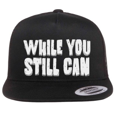 Unite Against Billionaires While You Still Can Frontback Flatbill Hat