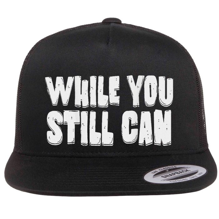 Unite Against Billionaires While You Still Can Frontback Flatbill Hat