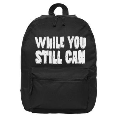 Unite Against Billionaires While You Still Can Frontback 16 in Basic Backpack