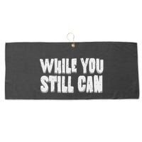 Unite Against Billionaires While You Still Can Frontback Large Microfiber Waffle Golf Towel
