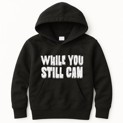 Unite Against Billionaires While You Still Can Frontback Kids Hoodie