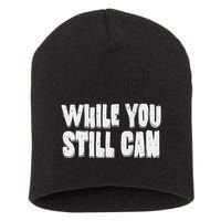 Unite Against Billionaires While You Still Can Frontback Short Acrylic Beanie