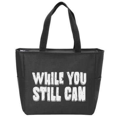 Unite Against Billionaires While You Still Can Frontback Zip Tote Bag