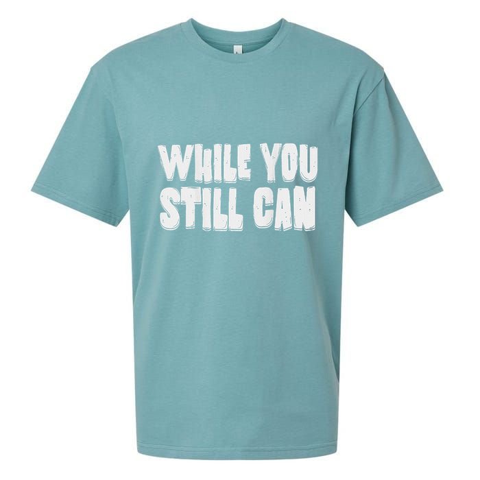 Unite Against Billionaires While You Still Can Frontback Sueded Cloud Jersey T-Shirt