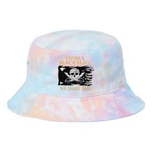 Under A Black Flag We Shall Sail Pirate Tie Dye Newport Bucket Hat