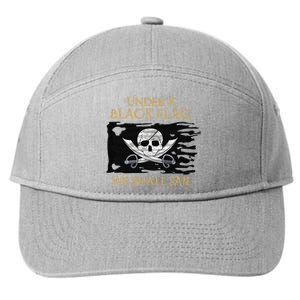 Under A Black Flag We Shall Sail Pirate 7-Panel Snapback Hat