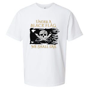 Under A Black Flag We Shall Sail Pirate Sueded Cloud Jersey T-Shirt