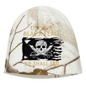 Under A Black Flag We Shall Sail Pirate Kati - Camo Knit Beanie