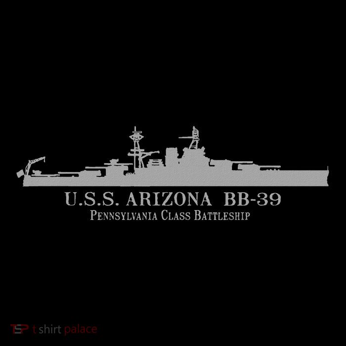 U.S.S. Arizona Bb 39 Battleship Wwii Tech Drawing Zip Tote Bag