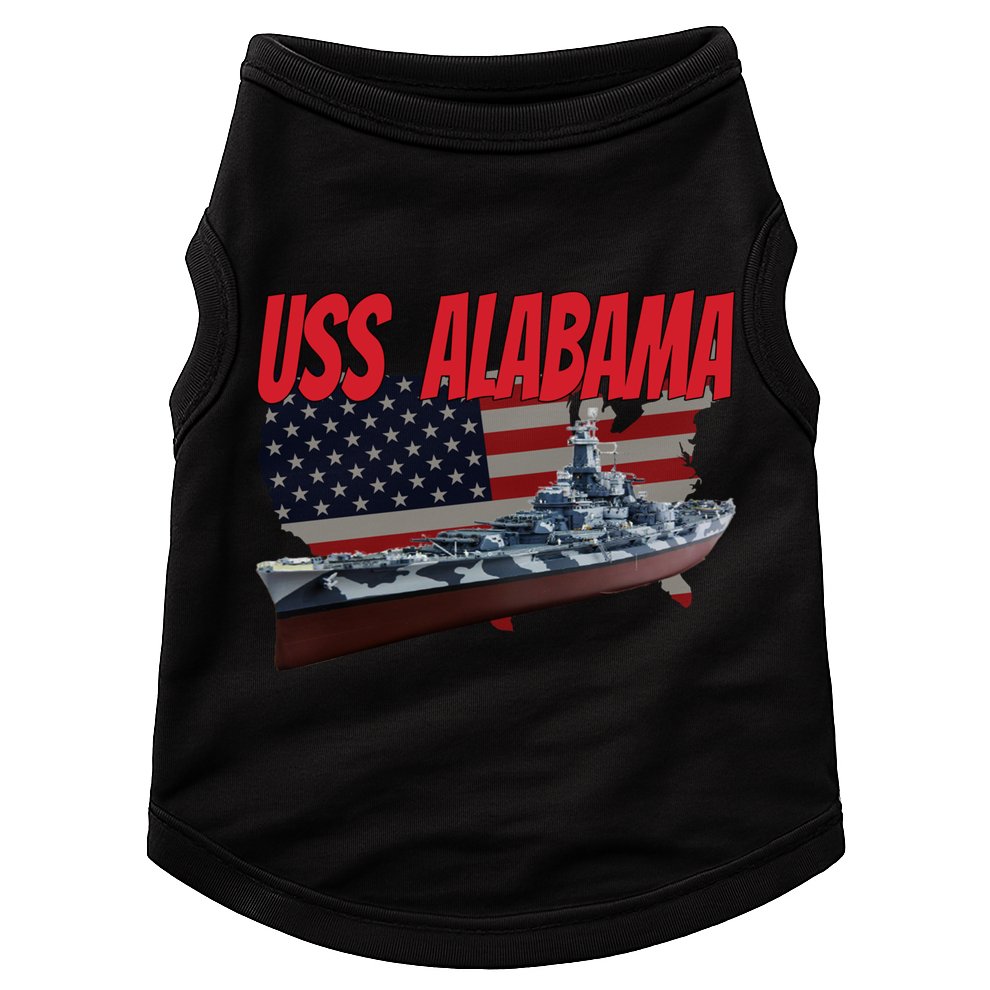 Uss Alabama Bbgift60 Ww2 And Cold War Veteran Battleship Boy Dad Gift Doggie Tank