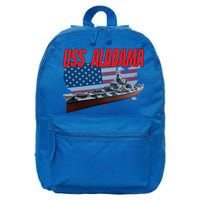 Uss Alabama Bbgift60 Ww2 And Cold War Veteran Battleship Boy Dad Gift 16 in Basic Backpack