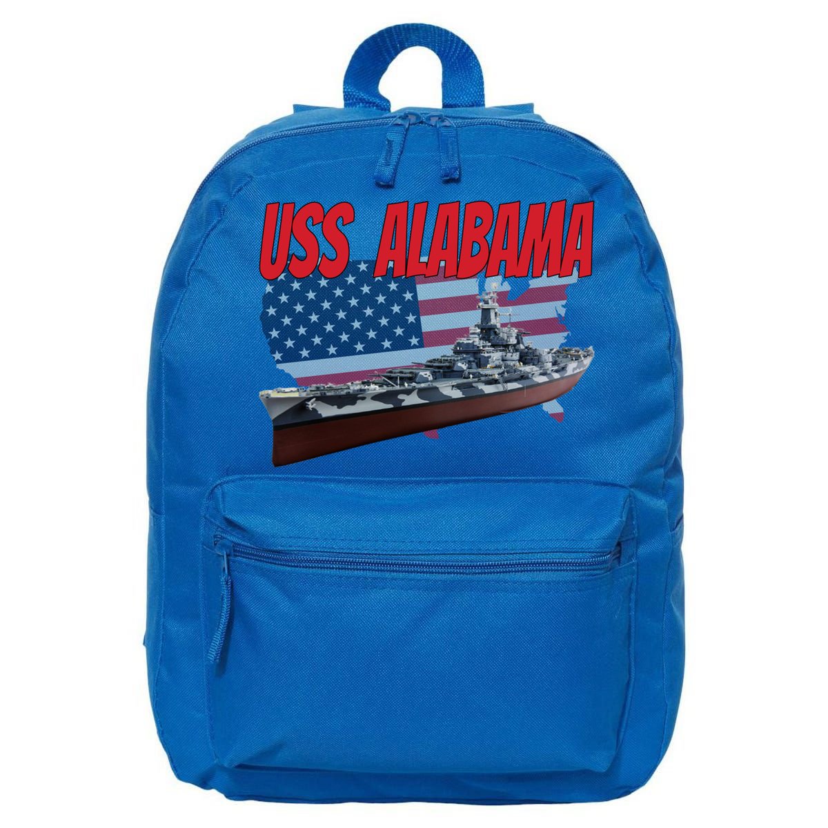 Uss Alabama Bbgift60 Ww2 And Cold War Veteran Battleship Boy Dad Gift 16 in Basic Backpack