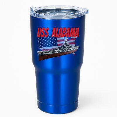 Uss Alabama Bbgift60 Ww2 And Cold War Veteran Battleship Boy Dad Gift Tumbler
