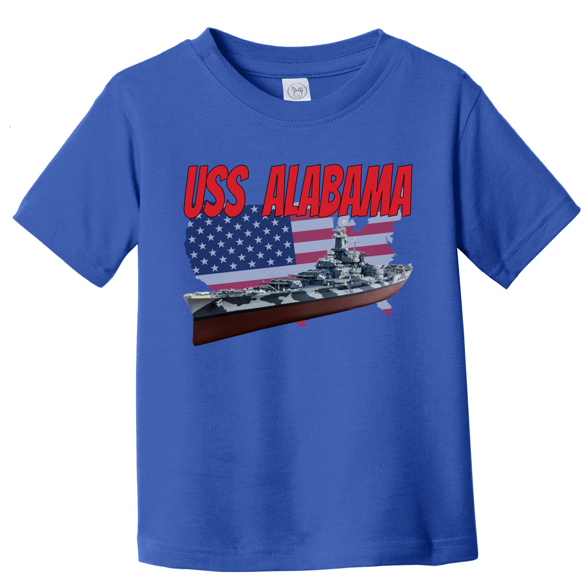Uss Alabama Bbgift60 Ww2 And Cold War Veteran Battleship Boy Dad Gift Toddler T-Shirt