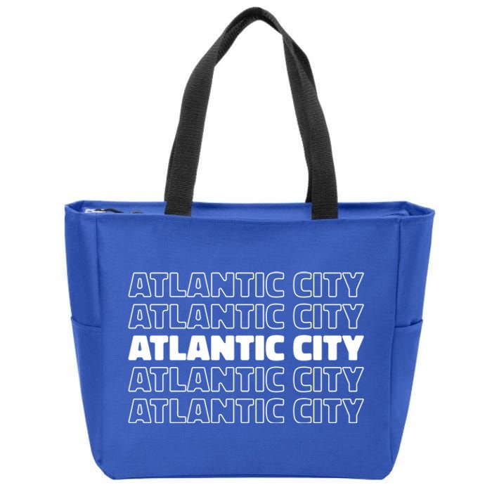 Us American City Resident Usa New Jersey Atlantic City Gift Zip Tote Bag