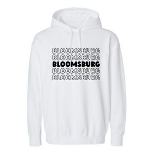 Us American City Usa Resident Pennsylvania Bloomsburg Gift Garment-Dyed Fleece Hoodie